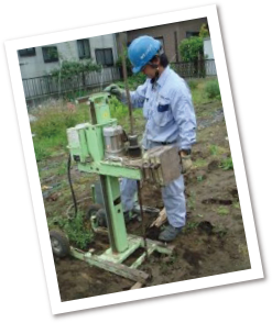 第三者機関による地盤検査　イメージ